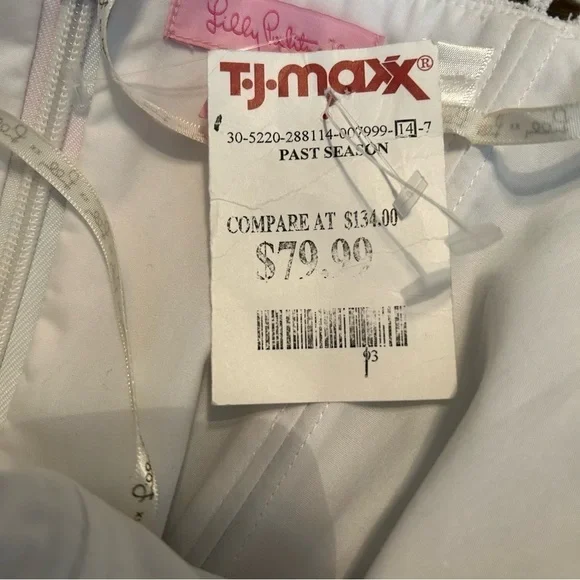 Lily Pulitzer Brynn Pink Sunset Strapless Dress Sz. 0 - Picture 11 of 15